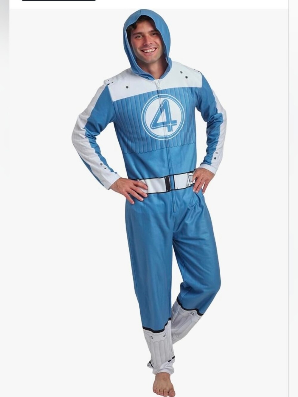 Bioworld Fantastic Four The First Steps Super Suit Adult  Hooded Costume